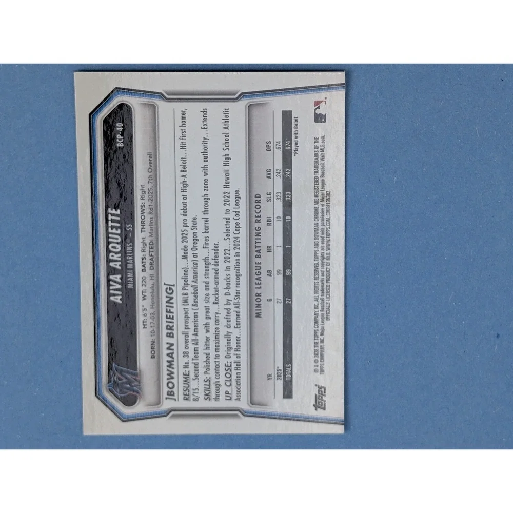 Bowman 2026 chrome